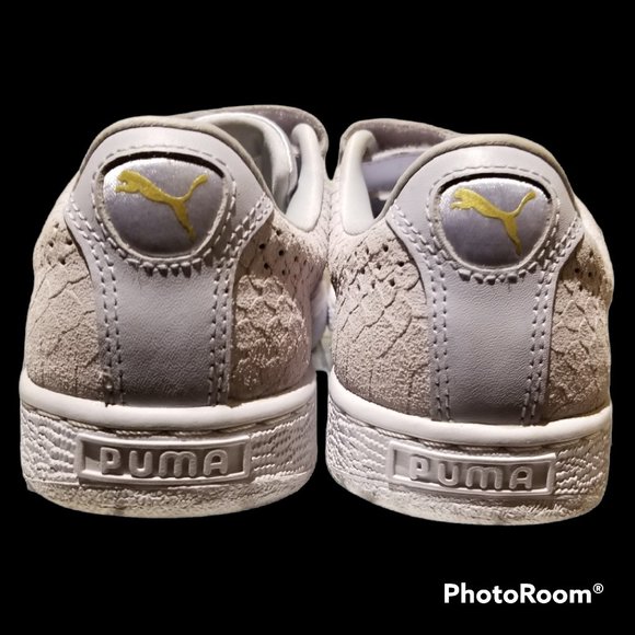 Rare!! PUMA Basket Strap Exotic Suede (Size 6) - Picture 1 of 16